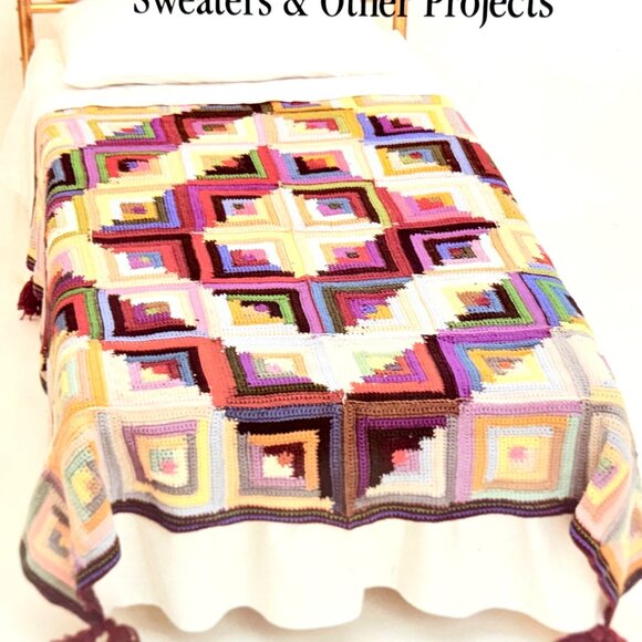 Vintage Crocheting Patchwork Patterns Book (1981) - Picture 2 of 8